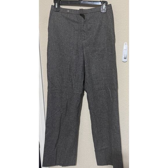 VTG Ralph Lauren Black Label Dress Pants Womens Sz 2 Gray Wool FLAW READ - Picture 1 of 14